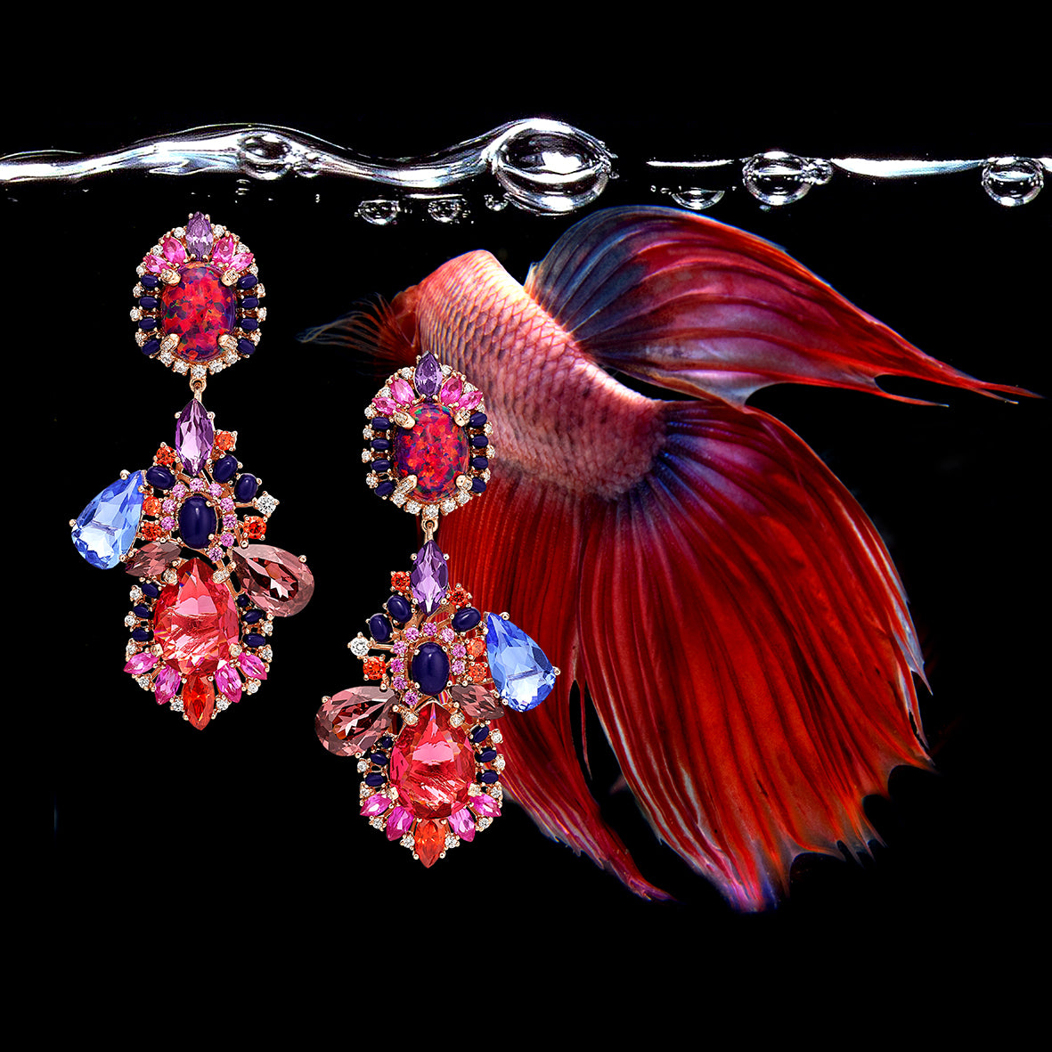 Anabela Chan Joaillerie_Collections_Palms_Violet Opal Nereides Earrings